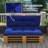 2 Seater Pallet Cushions Outdoor 3.9" Thick Replacement Cushions - Tufted Design for Garden, Patio, Navy Blue-1106390040