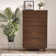 Commode 5 tiroirs en bois massif Jarred