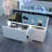 Smart Coffee Table with Fridge, 15W Wireless Charging, Bluetooth Speaker, Perfect for Living Room, Office, or Entertainment Spaces-1920500841