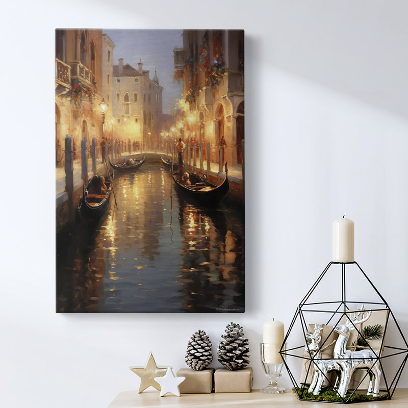 Art des Fêtes de Noël - Toile tendue avec châssis DCC XXII, H 18 po x l 12 po