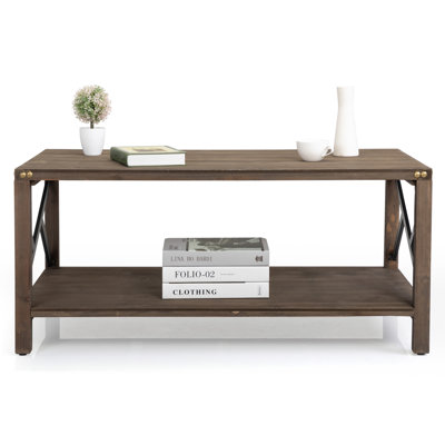Table basse à 4 pieds avec rangement
