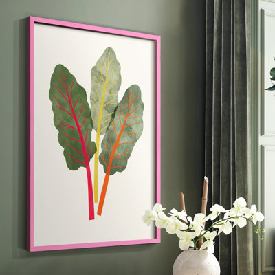 Organic Veg V Framed Print - Solid Wood