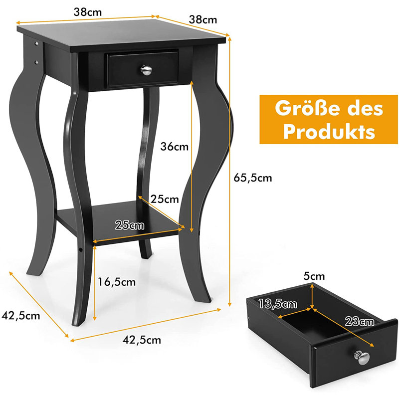 Tarango End Table, Black