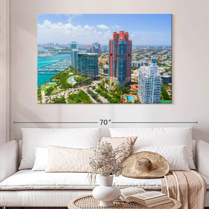 Gratte-ciel de Sirci South Beach, H 34 po x l 51 po