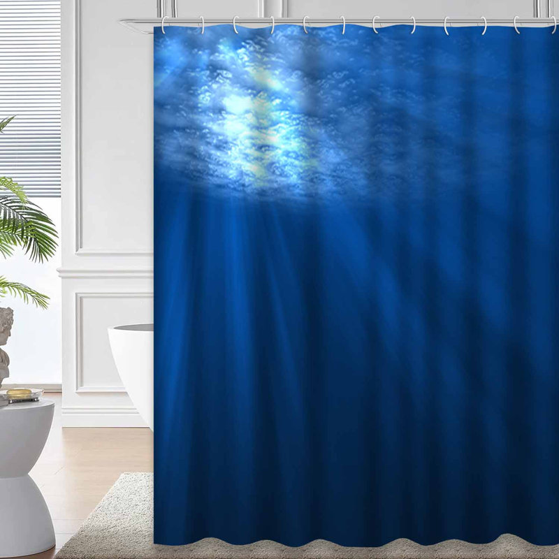 Rideau de douche avec 12 crochets, L 72 po x l 84 po