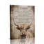 Inspiration «Highland Cow with‘ I choisi d'être Be Me »Affirmation (ton rétro)-440756439