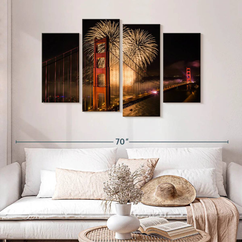 Lilie Golden Gate Bridge Celebration, 32" H x 52" W