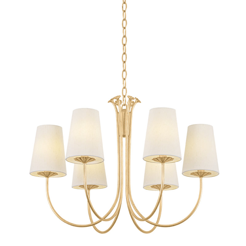 Weiland Silk Cone Chandelier, 27.5