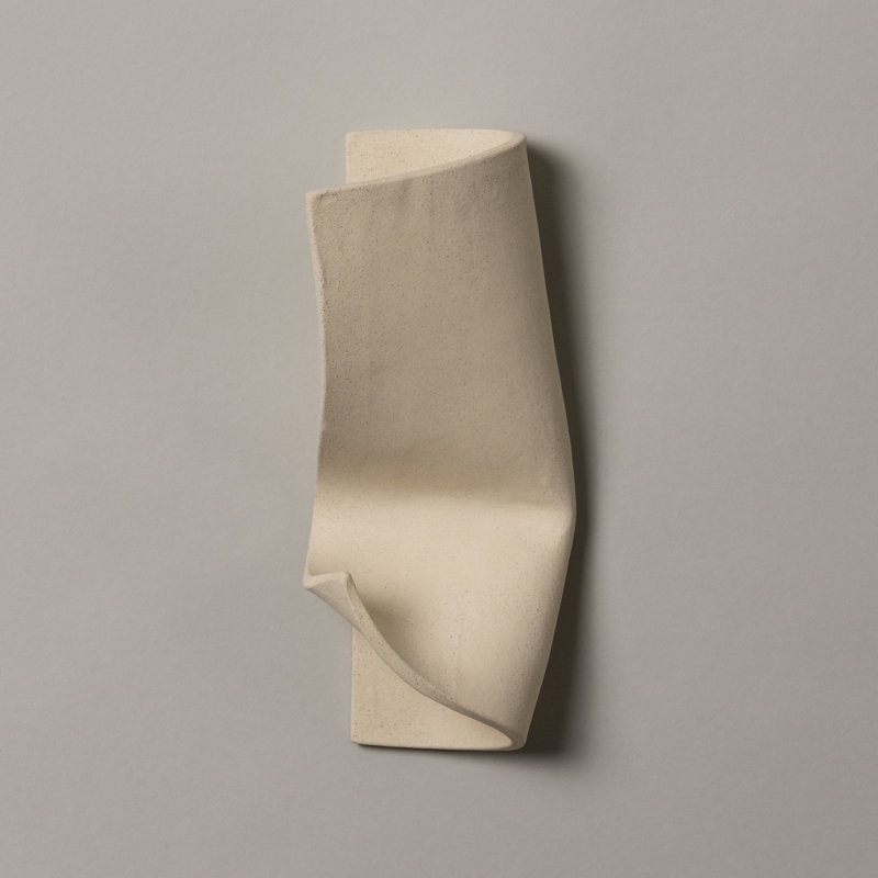 1 - Light Flush Mounted Sconce, Bone