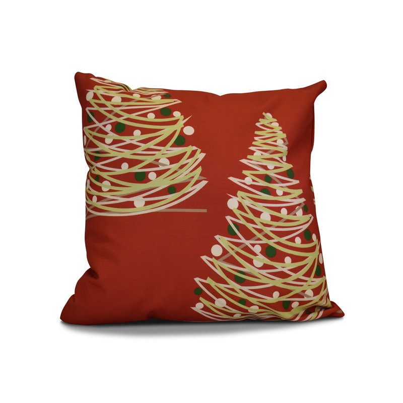 Jump For Joy Reversible Throw Pillow, 20" H x 20" W, Red