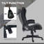 Fauteuil de massage vibrant 6 points avec chaleur lombaire, noir-1400145416