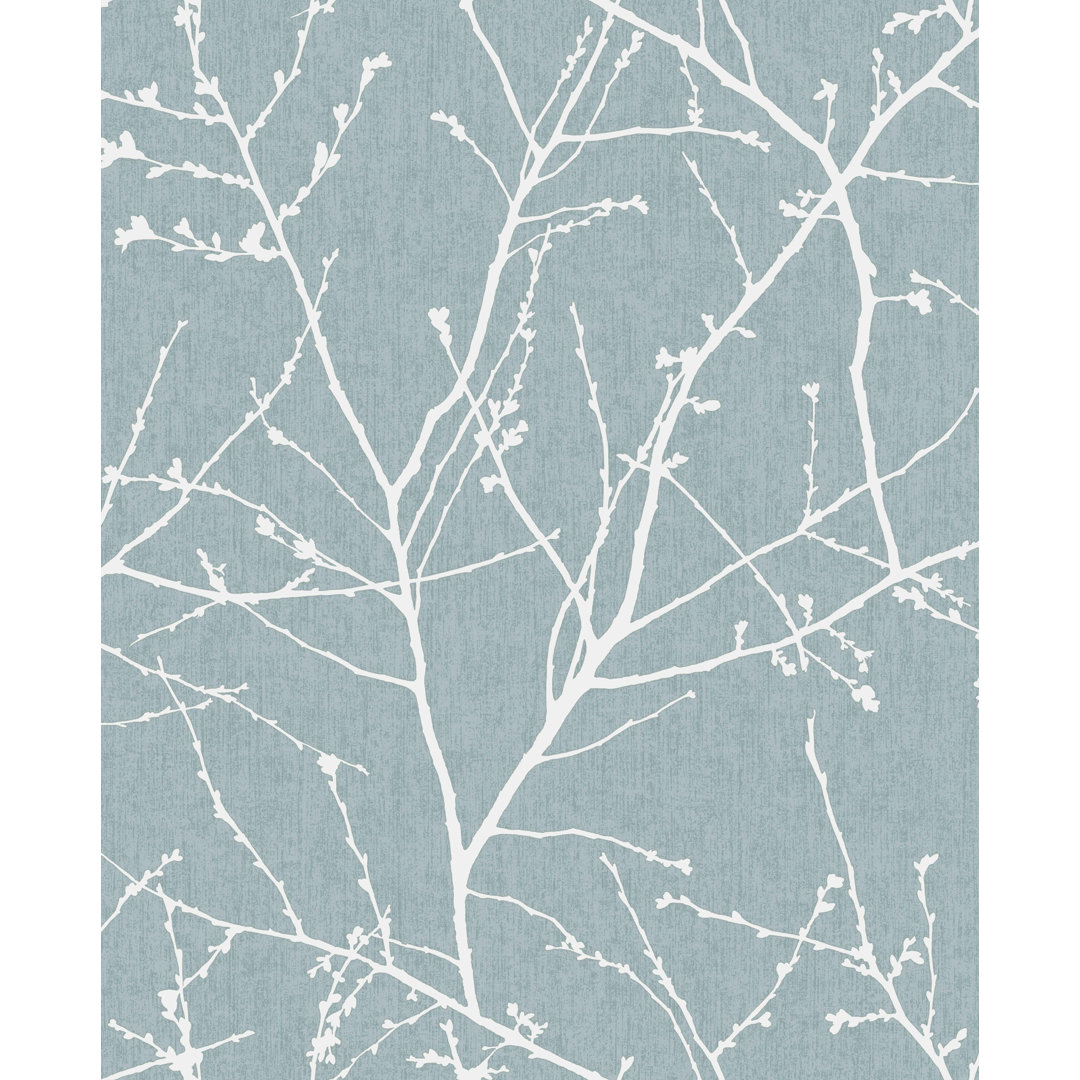 Edmore 33' L x 20.5" W Textured Wallpaper Roll Birch Lane™ Color: Duck Egg