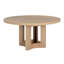 Elma Round Oak Pedestal Dining Table