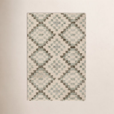 Diamond Cove Green Hand Tufted Wool Rug