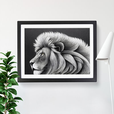 Electrifying Lion - Single Picture Frame Painting