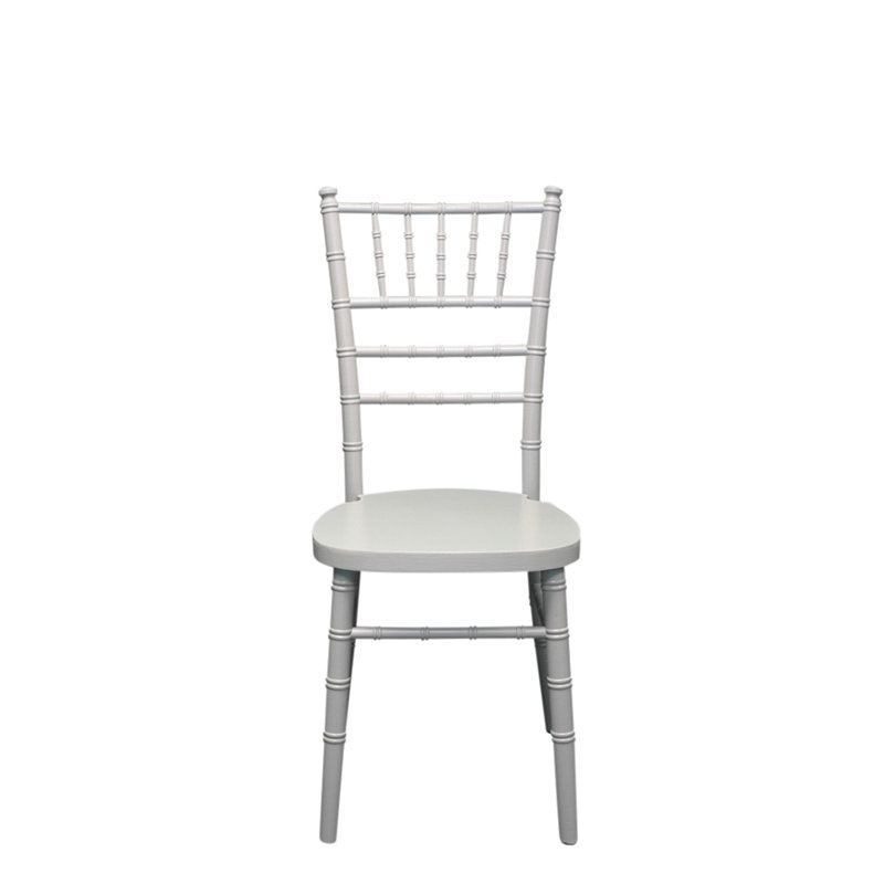 Arrington 43cm H Solid Wood Ladder Back Stacking Side Chair, Grey