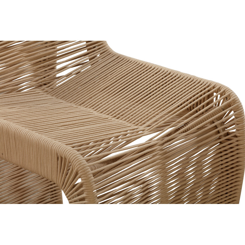 Dawone Upholstered Counter Stool with Metal Frame, Tan