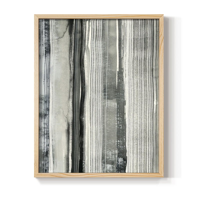 Differing Parallels II Framed Print - Solid Wood, 11" H x 9" W