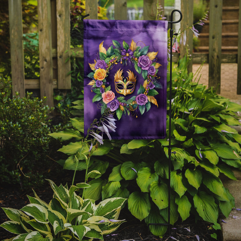 Drapeau de jardin double en polyester H 15,5 po x l 11,25 po