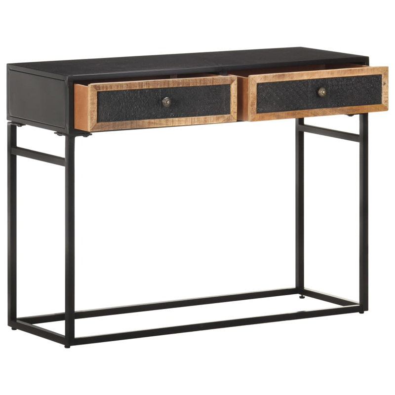 Console Table 39.4"x13.8"x29.5" Solid Mango Wood