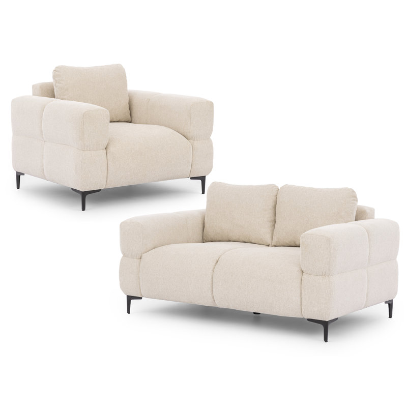 Cardea 2 - Piece Living Room Set, Beige