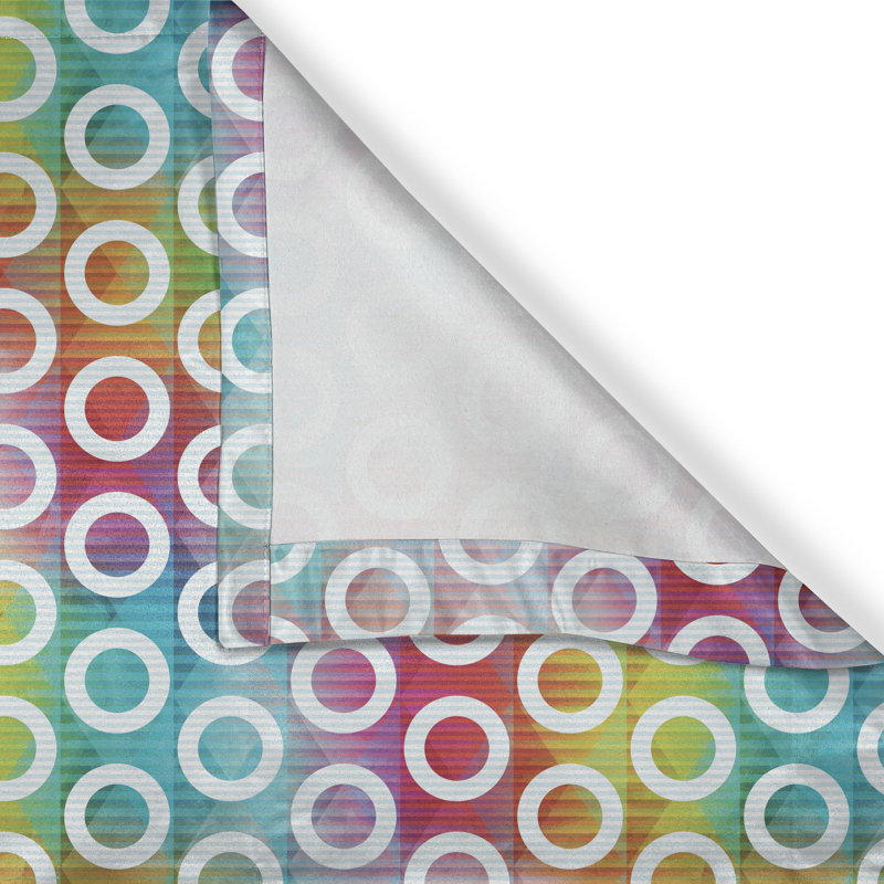 East Urban Home Digital Grommet Curtain Decorative 2-Panel Window Drapes, 50", Multicolor, 50" W x 96" L