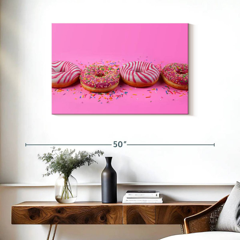 Beignets roses pastel Yarlin, H 24 po x l 36 po