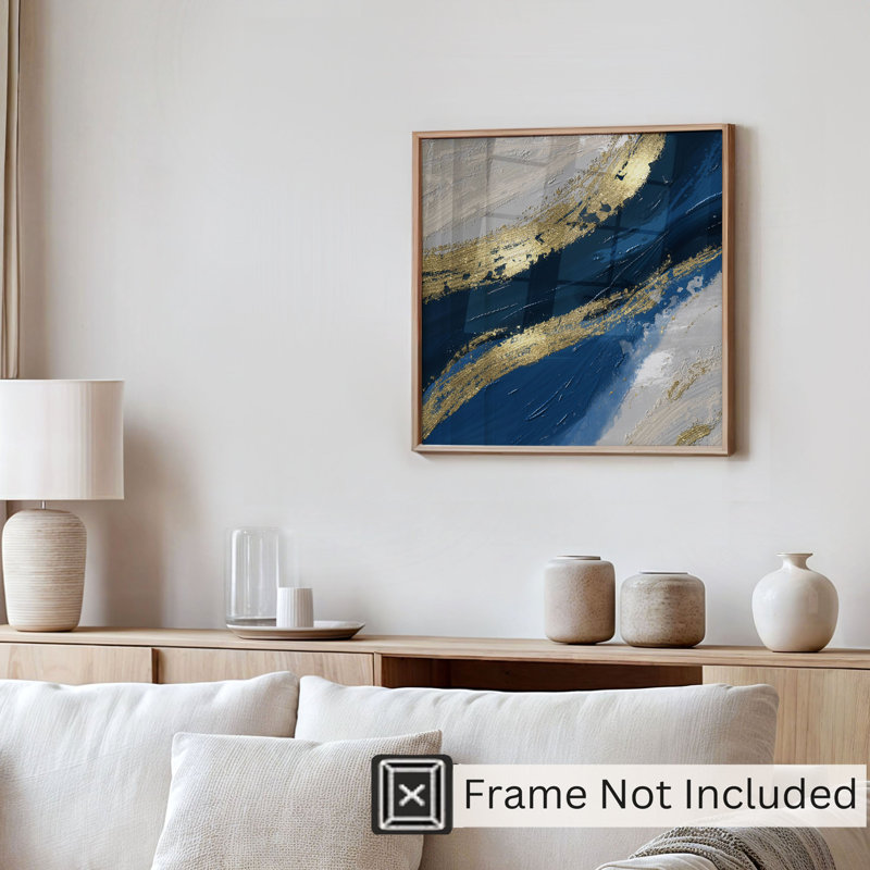 «Abstract Infinite Love Square», reproduction d'art moderne sans cadre, H 18 po x l 18 po