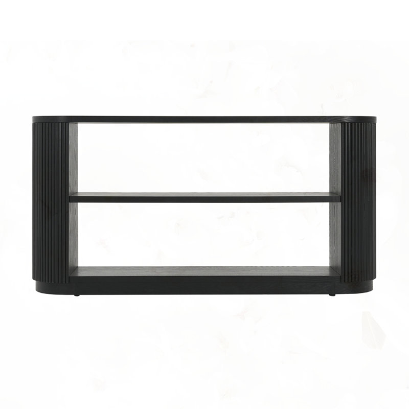 Modern Entryway Console Table, Black