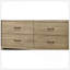 Commode 6 tiroirs avec poignées noires Elara-1032687957