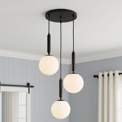 3-light Globe Cluster Pendant Light