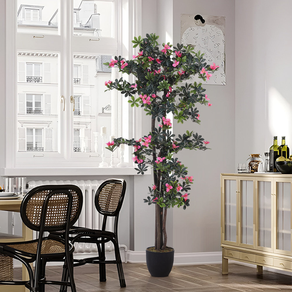 Boden-Kunstbaum Bougainvillea im Topf