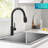 KRAUS Coda 2-Function Single Handle Pull Down Kitchen Faucet In Spot-Free-106899902