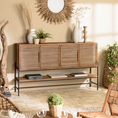 Aelish 169.5cm Solid Wood Sideboard