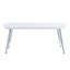 Table basse blanche et chrome