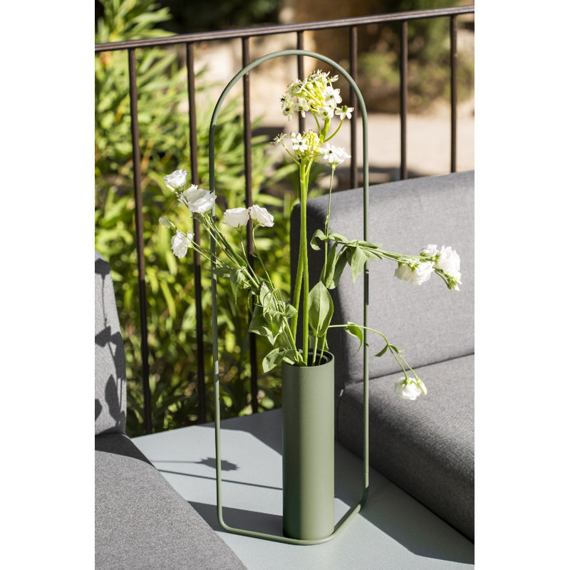 Itac Steel Floor Vase, Cactus