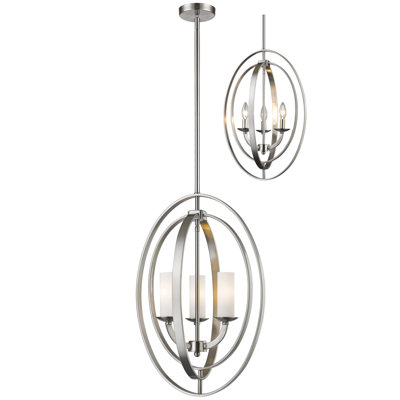 Luminaire suspendu sphère unique 3 lumières Kiara