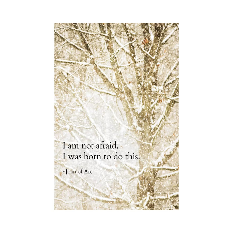 I Am Not Afraid by Debbra Obertanec - Wrapped Canvas Gallery-Wrapped Canvas Giclée, 66.04 cm H x 45.72 cm W