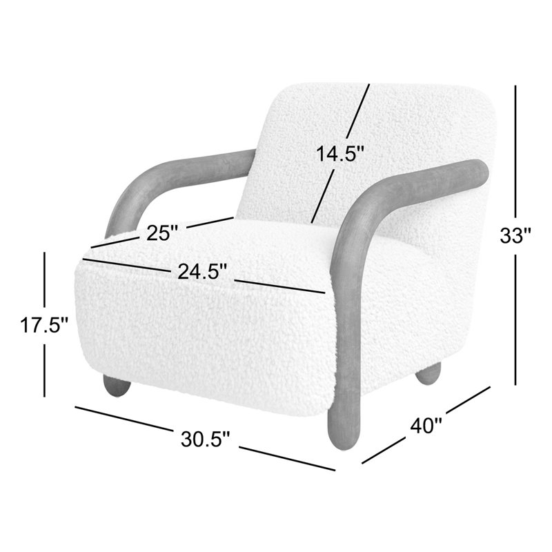 Aniston Chair, Andes Toast Polyester, Burnt Birch, Burnt Birch