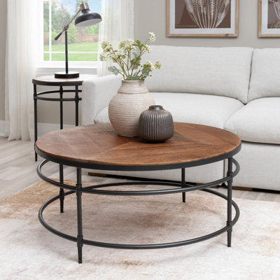 Treynae Solid Wood Top Coffee Table