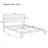 Mid-Century Modern Queen Size 12 Inch Bamboo Wood Platform Bed With Wood Slat Metal Support, No Box Spring Needed, Easy Assembly, Natural-649038831-649038827