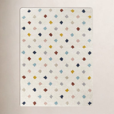 Bartucca Multicolored Diamond Shag Area Rug