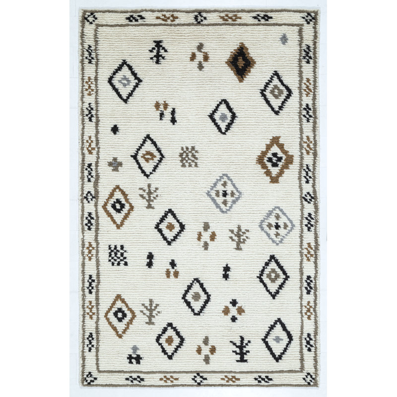 Tapis touffeté à la main Rivah, Rectangulaire 3 pi x 5 pi