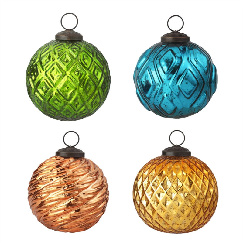 4'' Glass Ball Ornament