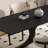 Durable Pure Black Rock Slab Dining Table-1377206760