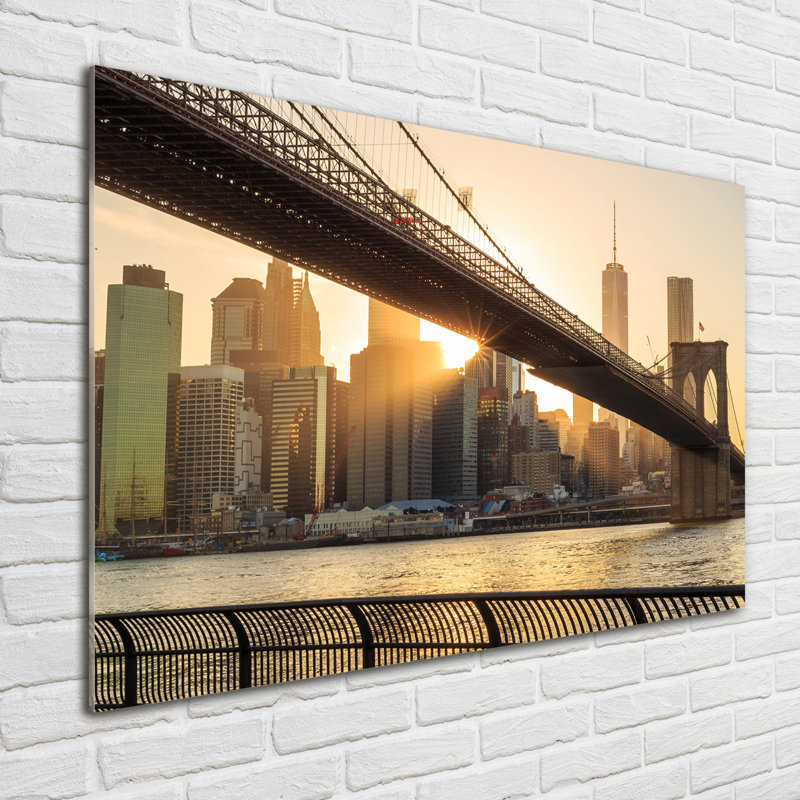 Brooklyn Bridge - No Frame Print on Glass