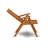 5 Piece Patio Bistro Dining Furniture Set Includes an Oval Outdoor Acacia Wood Table and 4 Folding Adjustable Arm Chairs, 36x60 Inch, Natural Oil-288862658