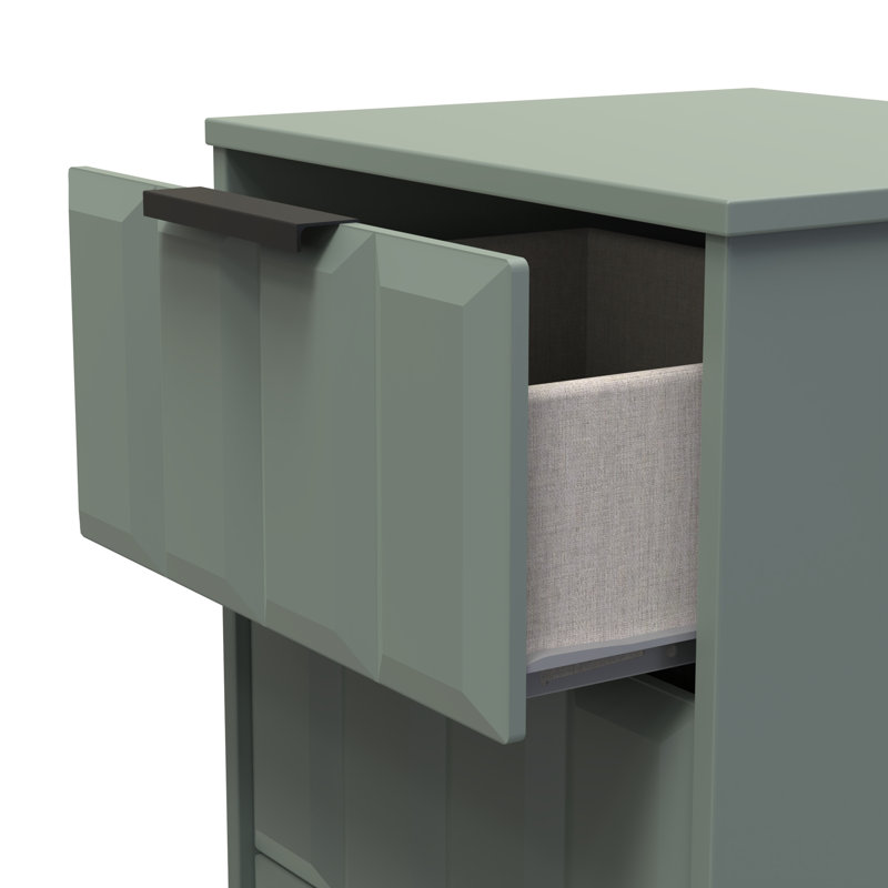 Doss 45 cm W Bedside Table, Reed Green