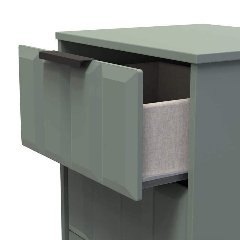 Doss 45cm W Manufactured Wood Bedside Table, Reed Green