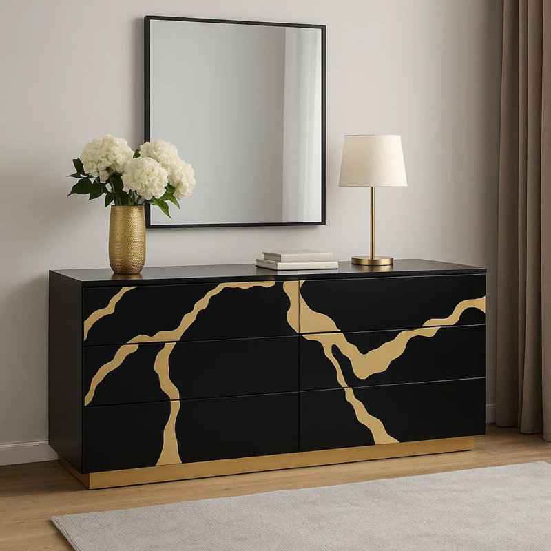 Commode 6 tiroirs Goldie